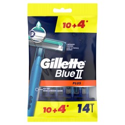 Gillette Blue II Plus Easy Grip Razors (10+4 Free) 14 per pack