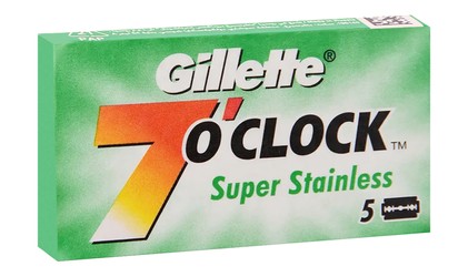 Gillette 7 O clock Super Stainless Razor Blades 5 per pack