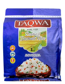 Taqwa 3XL 1121 Steamed Basmati Rice - GMO free 1 kg