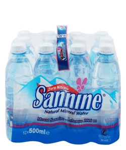 Sannine Mineral Water (12x500ml) 12 x 500 ml