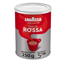 Lavazza Qualita Rossa Arabica Robusta Ground Coffee Medium Roast - Intensity 5 250 gr