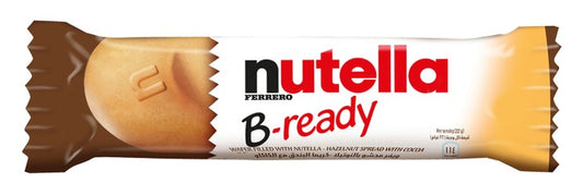 Nutella Ferrero B-Ready Wafers Filled with Hazelnut Spread 22 gr