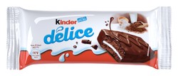 Kinder Delice Chocolate Sponge Cake Bar Filled with Milk 39 gr