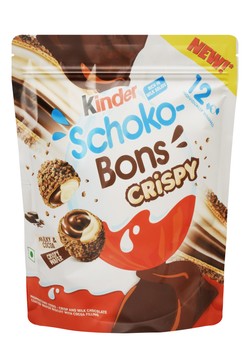 Kinder Schoko Bons Crispy Chocolate Coated Wafer Filled with Cocoa (12 Pieces) 67.2 gr