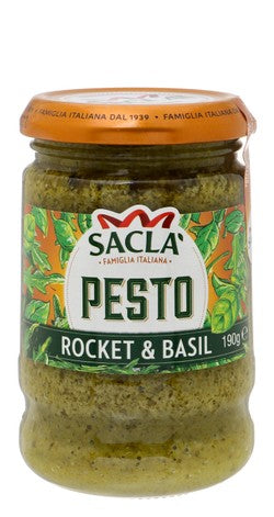 Sacla Famiglia Italiana Rocket & Basil Pesto 190 gr