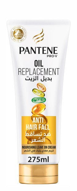 Pantene Pro-V Anti-Hair Fall & Nourishing Oil Replacement Leave-On Cream for Breakage Prone Hair 275 ml