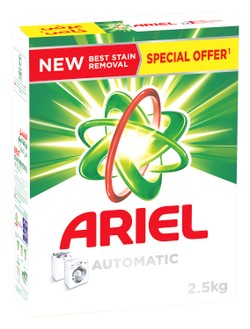 Ariel Automatic Laundry Detergent Powder Front & Top Load (Special Offer) 2 x 2.5 kg