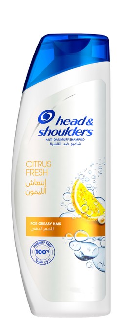 Head & Shoulders Anti-Dandruff Shampoo Citrus Fresh Scent for Greasy Hair 190 ml