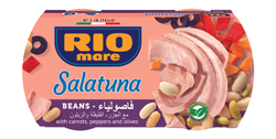 Rio Mare Salatuna Beans Recipe with Carrots  Peppers & Olives - no added preservatives 2 x 160 gr