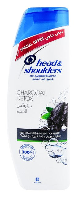 Head & Shoulders Charcoal Detox Anti-Dandruff Shampoo (Special Offer) 400 ml