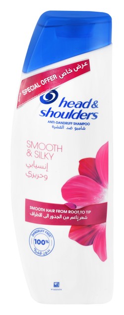 Head & Shoulders Smooth & Silky Anti-Dandruff Hair Shampoo (Special Offer) 400 ml