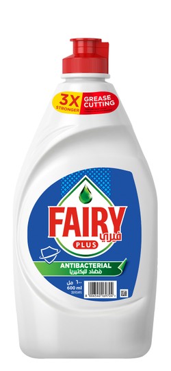 Fairy Plus Antibacterial Dishwashing Liquid 600 ml