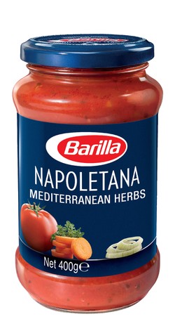 Barilla Napoletana Pasta Sauce with Mediterranean Herbs - gluten free  no added preservatives 400 gr