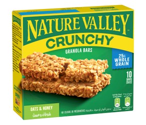 Nature Valley Crunchy Granola Bars with Honey & Oats - lactose free  preservative free  color free 5 x 42 gr