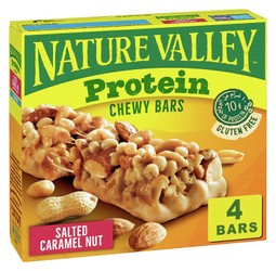 Nature Valley 10g Chewy Protein Bars with Salted Caramel Nut - gluten free 4 x 40 gr