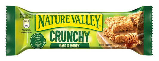 Nature Valley Crunchy Granola Bars with Honey & Oats (2 Pieces) - lactose free  preservative free  color free 42 gr