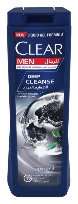 Clear Men Deep Cleanse Anti-Dandruff Shampoo with Activated Charcoal & Mint 350 ml