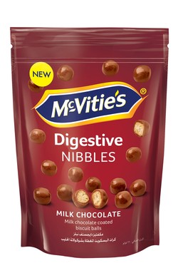 McVitie s Digestive Nibbles Coated with Milk Chocolate 120 gr