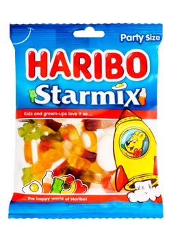 Жевательные конфеты Haribo Starmix со вкусом фруктов и колы 160 гр