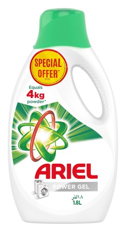 Ariel Power Gel Laundry Detergent Front & Top Load 1.8 L