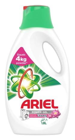 Ariel Power Gel Laundry Detergent Downy Scent Top & Front Load 1.8 L