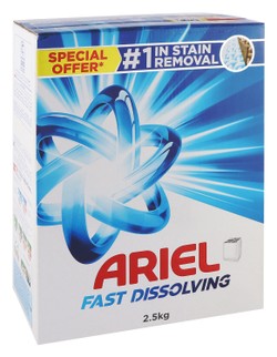 Ariel Fast Dissolving Laundry Detergent Powder Top Load (Special Offer) 2.5 kg