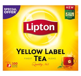 Lipton Yellow Label Black Tea Bags (Special Offer) 100 per pack