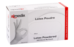 Almedix Powdered Large Latex Gloves 100 per pack