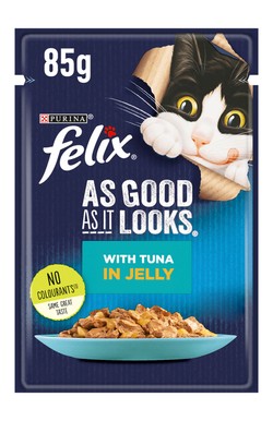 Purina Felix As Good As It Looks Wet Food with Tuna in Jelly for Adult Cats 85 gr