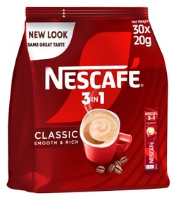 Nescafé 3in1 Classic Instant Coffee Sachets 30 x 20 gr