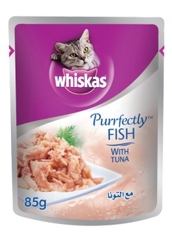 Whiskas Purrfectly Wet Cat Food with Tuna 85 gr