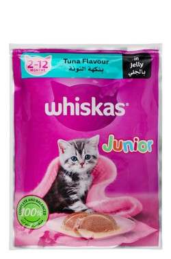 Whiskas Junior Wet Cat Food with Tuna in Jelly (2-12 Months) 80 gr