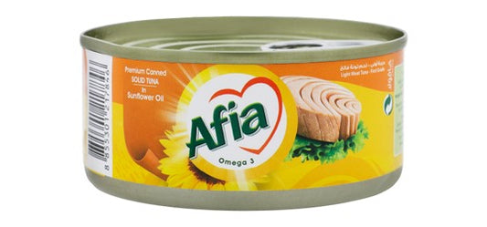 Afia Solid Light Tuna in Sunflower Oil 160 gr