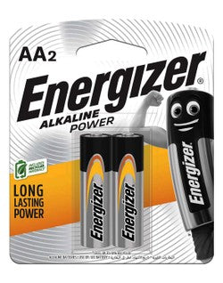 Energizer 1.5V AA Alkaline Power Batteries 2 per pack