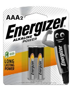 Energizer 1.5V AAA Alkaline Power Batteries 2 per pack