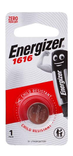 Energizer 3V Lithium Battery 1616 - mercury free 1 pcs