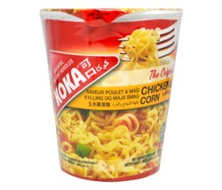 Koka Instant Noodle Cup Chicken & Corn Flavor 70 gr