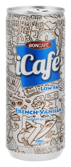 Boncafe iCafe Low Fat French Vanilla Iced Coffee 240 ml