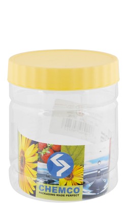 Chemco Clear & Yellow 300ml Plastic Container 1 pcs