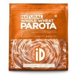 ID Ready to Eat Chilled Whole Wheat Parota (5 Pieces) - vegetarian  no added preservative  no added flavor 400 gr