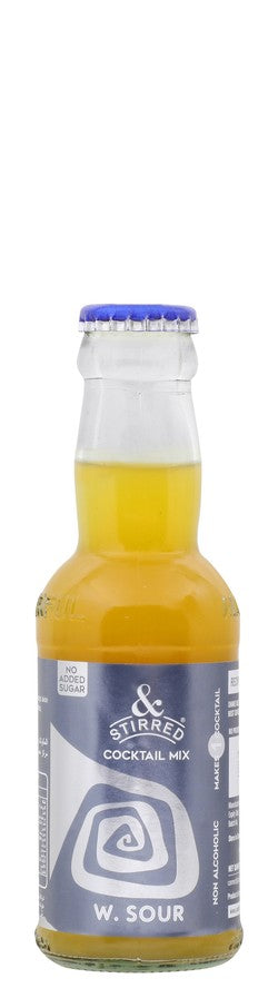 &Stirred Non-Alcoholic W. Sour Cocktail Mix - no added sugar 125 ml