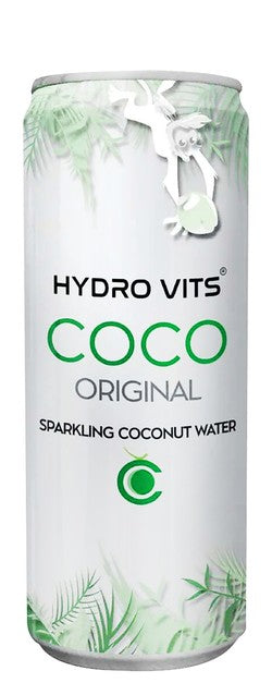 Hydro Vits Coco Original Sparkling Coconut Water with Vitamins D & B12 - no added sugar 320 ml