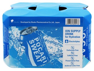 Pocari Sweat Ion Supply Drink - carbonate free  caffeine free  preservatives free 6 x 330 ml