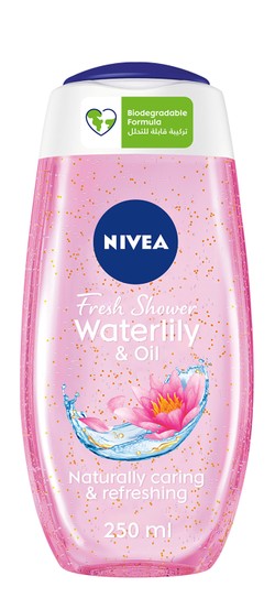 Nivea Refreshing Shower Gel Waterlily Scent with Oil 250 ml