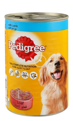 Pedigree Wet Dog Food with Lamb in Loaf 400 gr