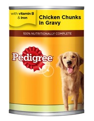 Pedigree Wet Dog Food Chunks with Chicken in Gravy 400 gr