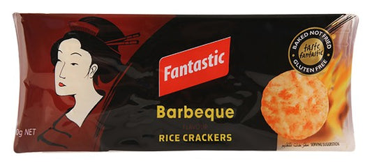 Fantastic Rice Crackers BBQ Flavor - gluten free 100 gr