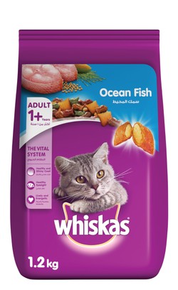 Whiskas Dry Cat Food with Ocean Fish (1+ Years) 1.2 kg