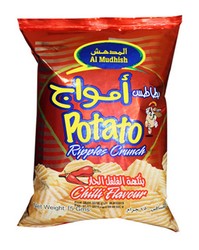 Al Mudhish Ripples Crunch Chili Potato Chips 15 gr