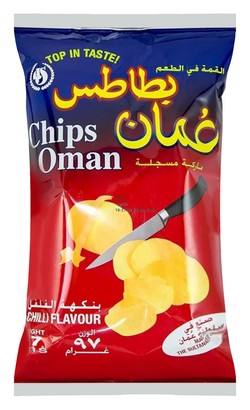 Oman Chili Potato Chips 97 gr